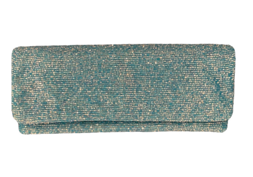 Fold Over Clutch, Turquoise Fold Over Clutch, Turquoise