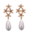 Pearl Multi Floral Earring