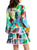 Abstract Garden Mini Dress