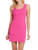 Henley Tank Mini Dress, Raspberry 