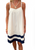 Abelina Dress, White Navy 