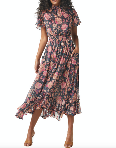 Azura Dress, Flora - Monkee's of Wilmington