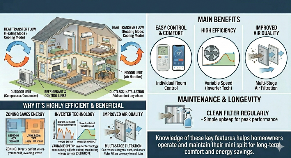 Mini Split AC Units: Parts and Components Explained (Complete Guide)