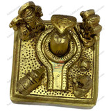 Shiva Linga Parivar Brass Idol, (Height 2.5", Width 2.75", Depth 2.75")