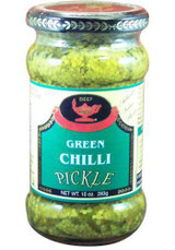 Deep Green Chilli Pickle, (10 Oz , 24.7 Oz)