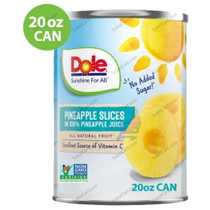 Dole Pineapple Slices, 20 Oz