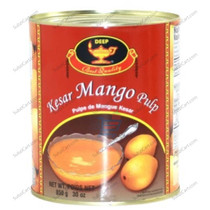 Deep Kesar Mango Pulp 6 Tin, 1 Tray