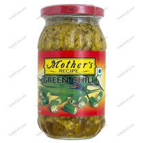 Mothers Green Chilli Pickle, 500 Grams