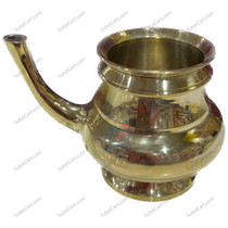 Kamandalam Brass(Water Jug), (Top Dia 3", Base Dia 3", Overall Width 5", Height 4")