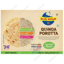 Daily Delight Quinoa Porotta Frozen, 454 grams