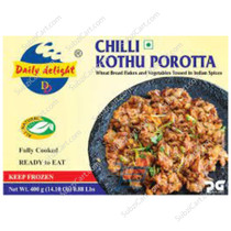 Daily Delight Kothu Porotta Frozen, 8 Pcs Frozen, 400 Grams