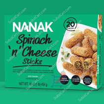 Nanak Spinach 'n' Cheese Stick, 454 Grams