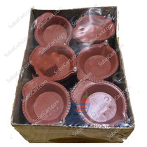 Swastik LED Brown Diyas (24 Pieces)
