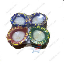 Diwali Diyas Designed, 4 Count