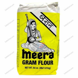 Meera Grams Flour Besan, 4 lbs