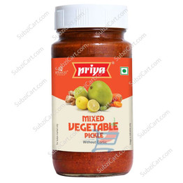 Priya Mix Vegetable Pickle, 300 Grams