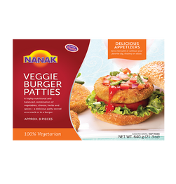 Nanak Veggie Burger Patties, 480 Grams