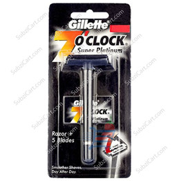 Gillette 7'O Clock Razor, 2 Pack