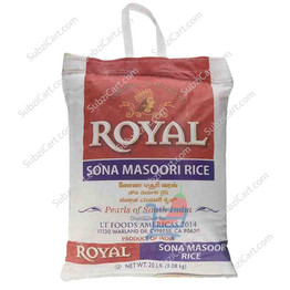 Royal Sona Masoori Rice, (10 lbs, 20 lbs)