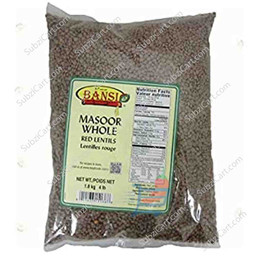 Bansi Masoor Whole, 4 lbs