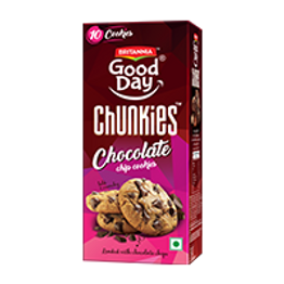 Britannia Good Day Chunkies Chocolate Chip Cookies, 125 Grams