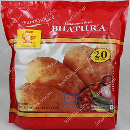 Deep Bhatura 20 Pieces, 1.24 Kg family Pack