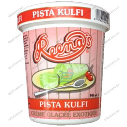 Reenas Ice Cream Pista Kulfi, 946 ML