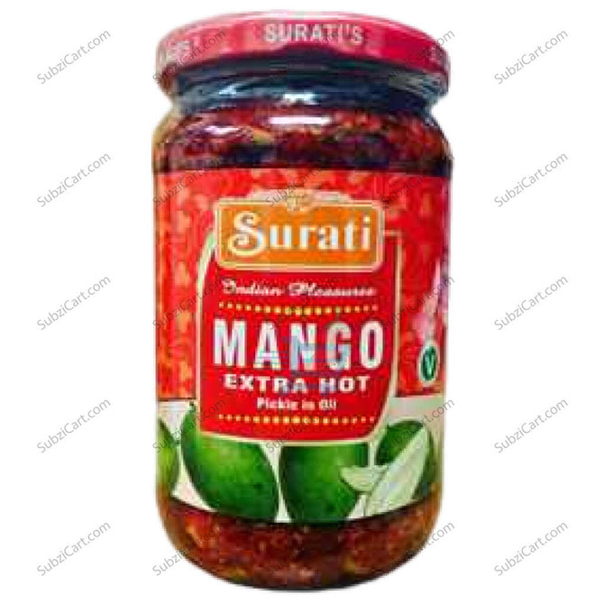 Surati Mango Extra Hot Pickle, 10 Oz