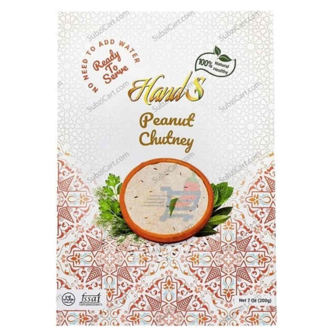 Hands Peanut Chutney, 7 Oz