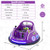 12V Electric Ride On Car with Remote Control and Flashing LED Lights-Purple - Color: Purple D681-TQ10170US-ZS