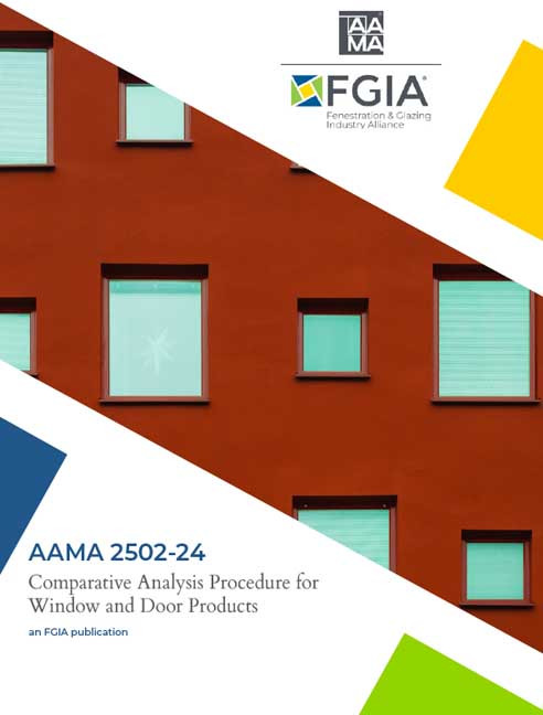 AAMA 2502-24-Comparative Analysis Procedure for Window and Door Products