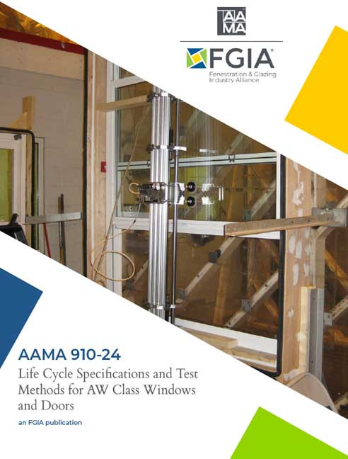 AAMA 910-24-Life Cycle Specifications and Test Methods for AW Class Windows and Doors