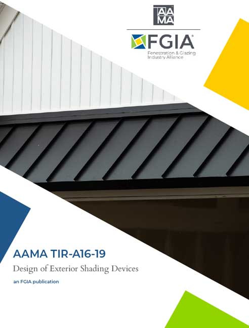 AAMA TIR-A16-19-Design of Exterior Shading Devices