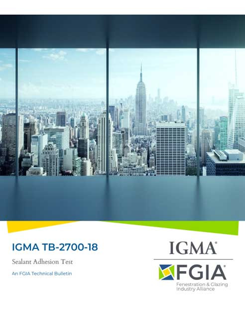 IGMA TB-2700-18-Sealant Adhesion Test