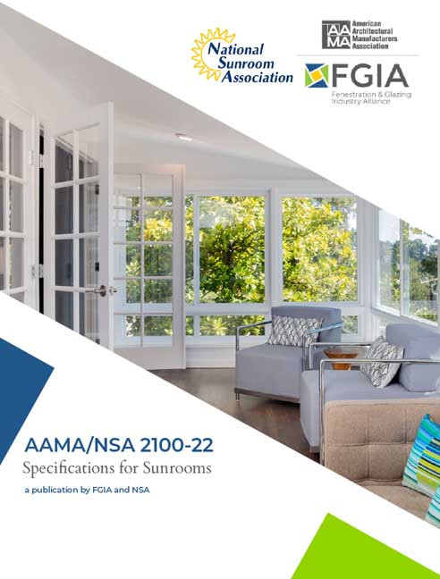 AAMA/NSA 2100-22-Specifications for Sunrooms