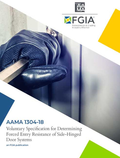AAMA 1304-18-Voluntary Specification for Determining Forced Entry