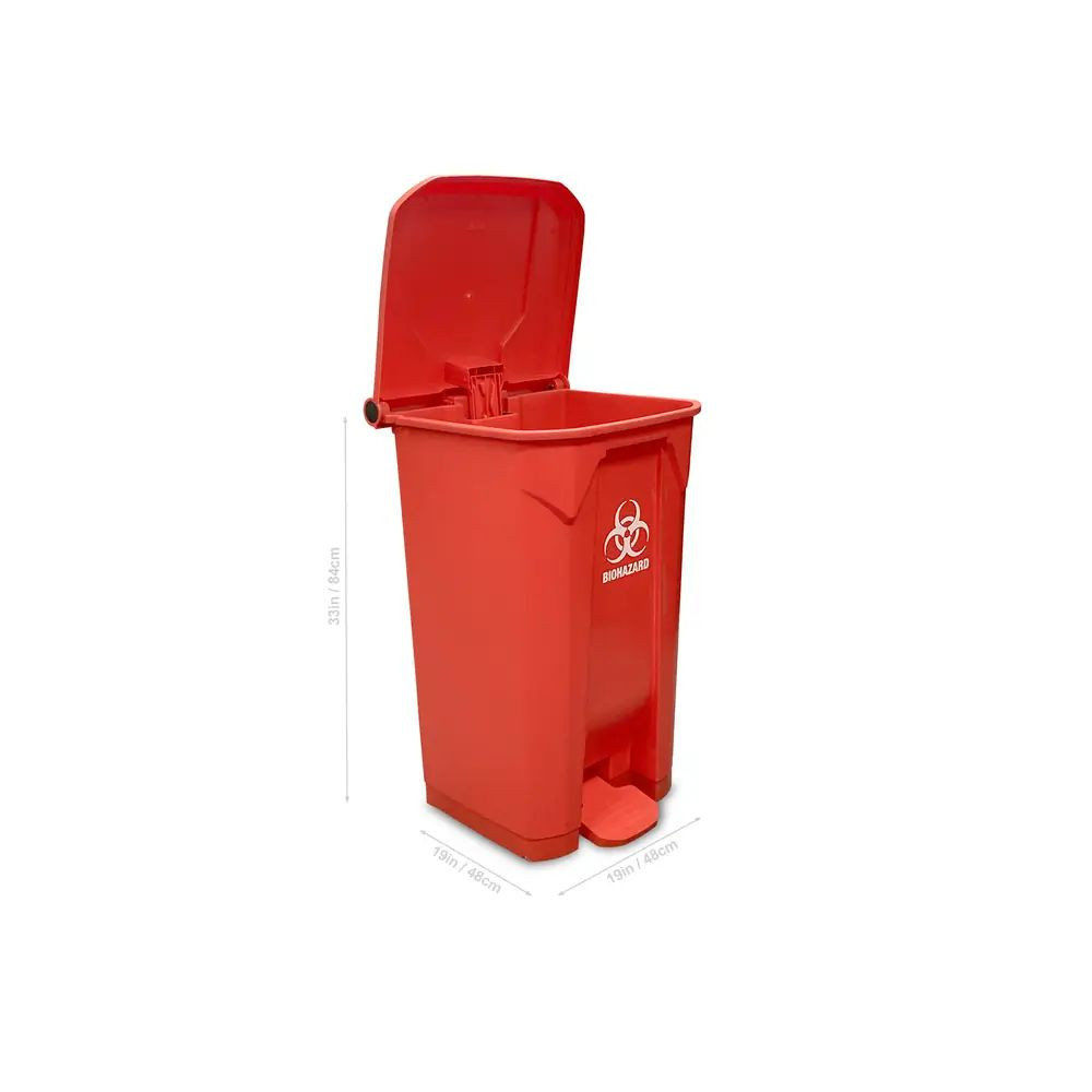 08-026) Biohazard Bin XL Lab Waste Container 26 Gallon (100L