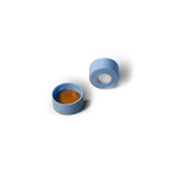 11 mm Snap Cap, PFAS Testing, 1 mm Polyimide/Silicone Lined, Blue