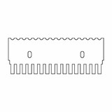 (45-101C16) 16 Tooth Comb, 1mm Thick for Midi 10cm Gel Box 1 Comb/Unit