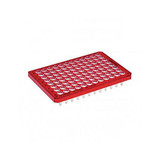 Eppendorf 951020389 twin.tec 96 Well Plates, Red, 250µl, Semi-Skirted, 25 Plates/Unit primary image