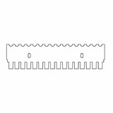 (45-102C14) 14 Tooth Comb, 1mm Thick for 15cm Gel Box 1 Comb/Unit
