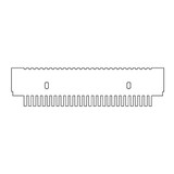 (45-102C28) 28 Tooth Comb, 1mm Thick for 15cm Gel Box 1 Comb/Unit