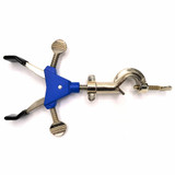 (75-232) 2 Prong Vinyl Coated Clamp w/ Dual Adjust, 7cm Max Opening 1 Clamp/Unit
