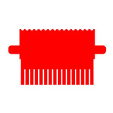 (45-108C16W) 16 Tooth Comb, 1.5mm Thick For 10cm Vertical Gel Box 1 Comb/Unit