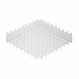 (59-128W) Plastic Fly Vial Dividers Fits Wide Vials (10x10) 18 Slats for 1 10x10 Tray