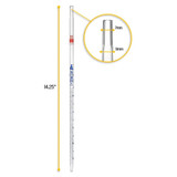(75-256) 5ml Glass Serological Pipette Red Band 1 Pipet/Unit