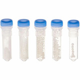 (31-212SK) Zirconium Bead Starter Kit 0.1, 0.5, 1, 1.5 & 3mm Beads 50 Tubes/Unit