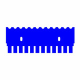 (45-101C12W) 12 Tooth Comb, 2mm Thick for Midi 10cm Gel Box 1 Comb/Unit