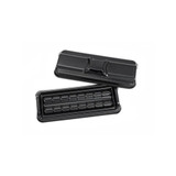 (93-317) Slide Staining Tray Set 1 Lid 4 Bases, Black 1 Sliding Tray/Unit