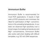 (42-300M) PCR Buffer I, 1.5mM Mg Final 10X Ammonium Rxn Buffer 3x1.5ml/Unit